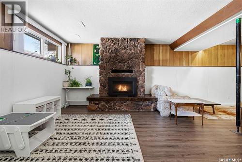 26 Mill Bay, Regina, SK - Indoor With Fireplace