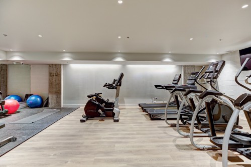 Salle d'exercice - 431-2180 Rue Ste-Catherine E., Montréal (Ville-Marie), QC - Indoor Photo Showing Gym Room