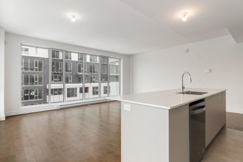 Overall view - 910-5265 Rue Mackenzie, Montréal (Côte-Des-Neiges/Notre-Dame-De-Grâce), QC - Indoor Photo Showing Kitchen With Double Sink