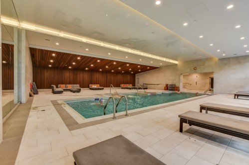 Pool - 507-1310 Boul. René-Lévesque O., Montréal (Ville-Marie), QC - Indoor Photo Showing Other Room With In Ground Pool