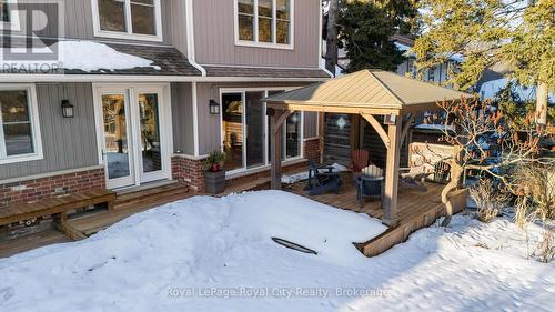 pergola, muli-level decking, bbq gas line - 255 Normandy Avenue, Waterloo, ON - Outdoor With Deck Patio Veranda