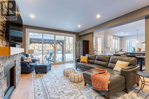 255 Normandy Avenue, Waterloo, ON - Indoor Photo Showing Living Room With Fireplace