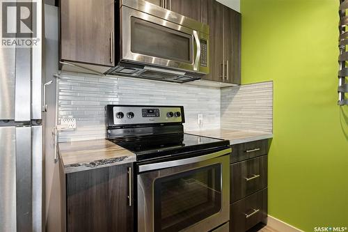 409 5301 Universal Crescent, Regina, SK - Indoor Photo Showing Kitchen With Stainless Steel Kitchen
