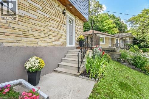 Summer Stairs to Front Door - 22 Dundonald Road, Cambridge, ON - Outdoor