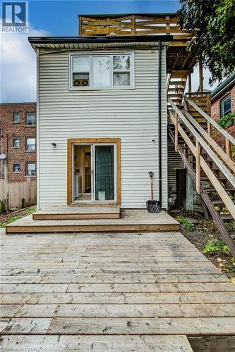 Third floor balcony and fire escape - 78 Stinson Street, Hamilton, ON - Outdoor With Exterior