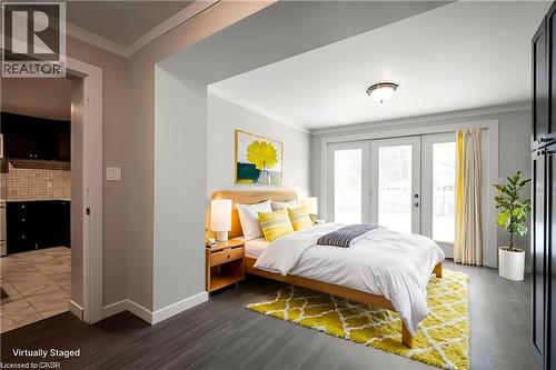 Virtually Staged - 34 Burn Place Unit# 5, Kitchener, ON - Indoor Photo Showing Bedroom