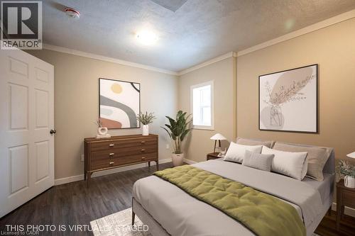 Virtually Staged - 34 Burn Place Unit# 5, Kitchener, ON - Indoor Photo Showing Bedroom