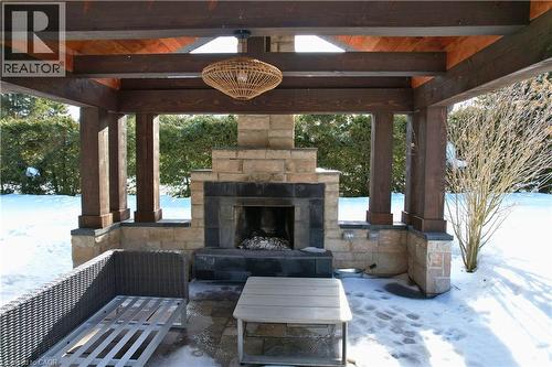 45 Sideroad 18, Fergus, ON - Indoor Photo Showing Other Room With Fireplace