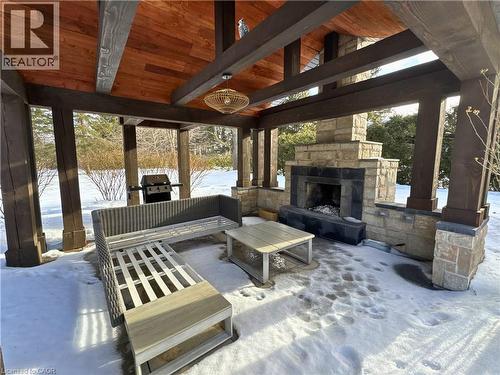 45 Sideroad 18, Fergus, ON - Indoor Photo Showing Other Room With Fireplace