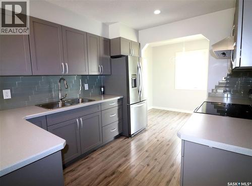 3-4 75 And 85 Atlantic Avenue, Kerrobert, SK - Indoor Photo Showing Kitchen With Double Sink