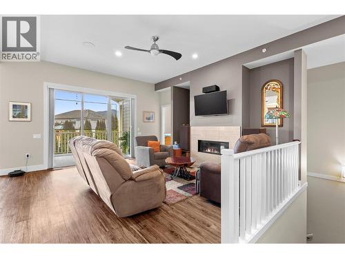 2372 Oglow Drive, Armstrong, BC - Indoor Photo Showing Living Room With Fireplace