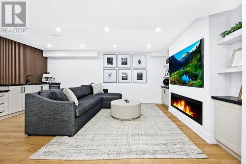 1367 Gull Crossing, Pickering, ON - Indoor Photo Showing Living Room With Fireplace