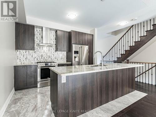 15 Temple Manor Road, Brampton, ON - Indoor Photo Showing Kitchen With Stainless Steel Kitchen With Upgraded Kitchen