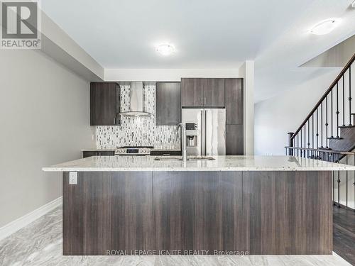 15 Temple Manor Road, Brampton, ON - Indoor Photo Showing Kitchen With Stainless Steel Kitchen With Upgraded Kitchen