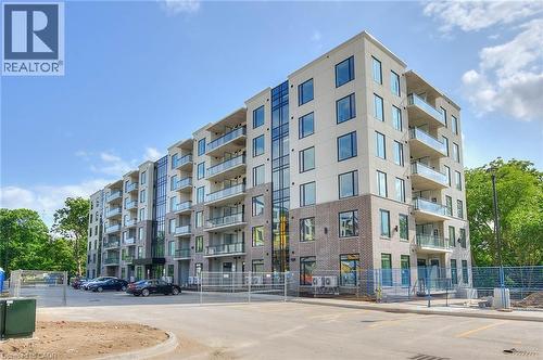 View of apartment building / complex - 103 Roger Street Unit# 310, Waterloo, ON - Outdoor With Balcony With Facade