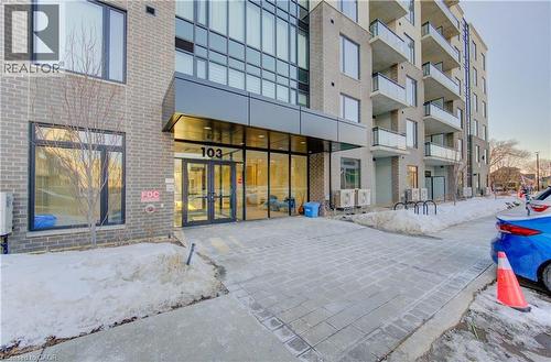 View of apartment building / complex - 103 Roger Street Unit# 310, Waterloo, ON - Outdoor With Balcony