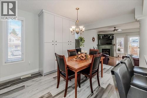 11 Acorn Way, Cambridge, ON - Indoor Photo Showing Dining Room With Fireplace