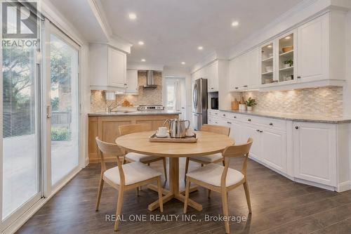 Virtually Staged Breakfast Area - 1585 Crombie Road, Mississauga, ON - Indoor