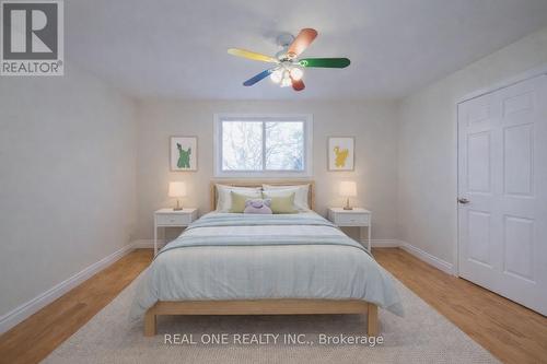 Virtually Staged Bedroom 4 - 1585 Crombie Road, Mississauga, ON - Indoor Photo Showing Bedroom