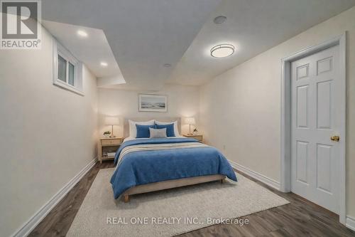 Virtually Staged Lower Level Bedroom 5 - 1585 Crombie Road, Mississauga, ON - Indoor Photo Showing Bedroom