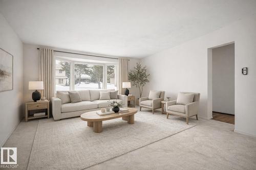 823 Richards Cr Nw, Edmonton, AB - Indoor Photo Showing Living Room