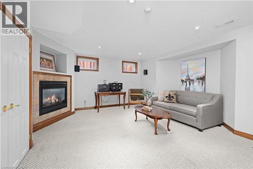 22 Wendakee Drive, Hamilton, ON - Indoor With Fireplace