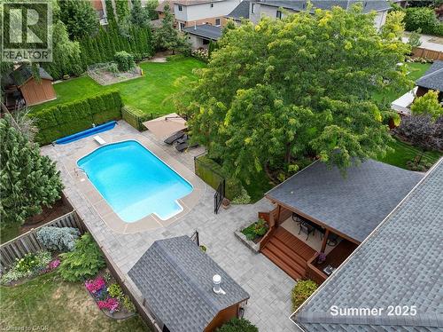 22 Wendakee Drive, Hamilton, ON - Outdoor With In Ground Pool With Backyard