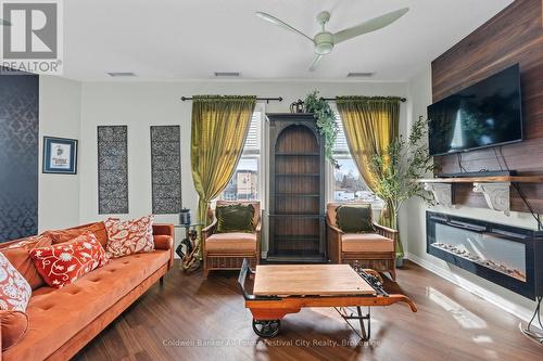 206 - 35 St David Street, Goderich (Goderich (Town)), ON - Indoor Photo Showing Living Room With Fireplace