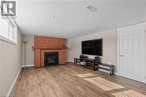 218 Arris Crescent, Mitchell, ON - Indoor Photo Showing Living Room With Fireplace