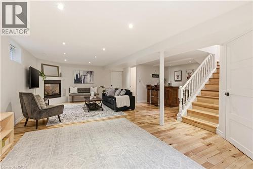 411 Pepper Drive, Burlington, ON - Indoor With Fireplace