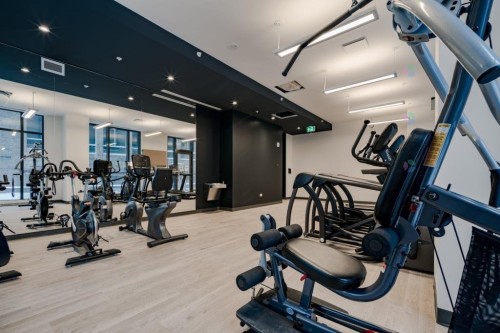 Exercise Room - 2409-628 Rue St-Jacques, Montréal (Ville-Marie), QC - Indoor Photo Showing Gym Room