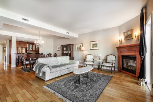 Vue d'ensemble - 202-1592 Av. Bourgogne, Chambly, QC - Indoor Photo Showing Living Room With Fireplace