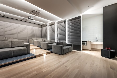 Media Room - 4911-1210 Rue Jeanne-Mance, Montréal (Ville-Marie), QC - Indoor