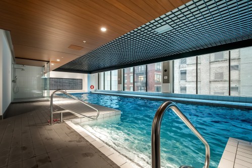 Pool - 4911-1210 Rue Jeanne-Mance, Montréal (Ville-Marie), QC -  Photo Showing Other Room With In Ground Pool