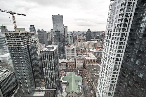 View - 4911-1210 Rue Jeanne-Mance, Montréal (Ville-Marie), QC - Outdoor With Facade