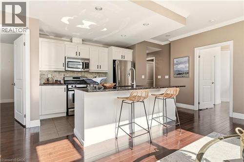 360 Pearl Street Unit# 804, Burlington, ON - Indoor Photo Showing Kitchen With Stainless Steel Kitchen With Upgraded Kitchen
