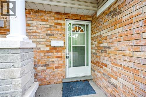 Entrance to property featuring brick siding - 66 Rodgers Road Unit# 2, Guelph, ON - Outdoor With Exterior