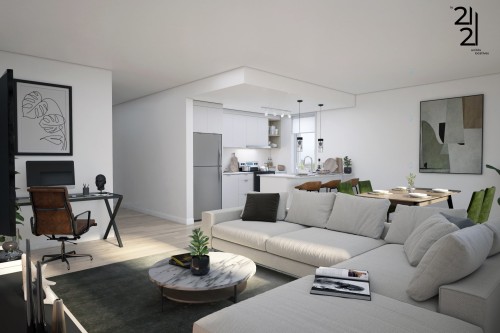 Salon - 502-2121 Av. Papineau, Montréal (Ville-Marie), QC - Indoor Photo Showing Living Room