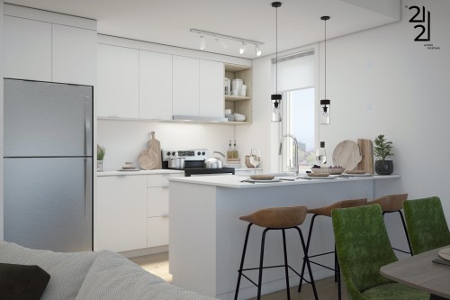 Cuisine - 502-2121 Av. Papineau, Montréal (Ville-Marie), QC - Indoor Photo Showing Kitchen