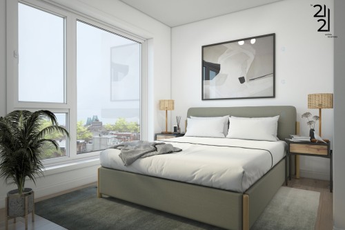 Chambre à coucher - 502-2121 Av. Papineau, Montréal (Ville-Marie), QC - Indoor Photo Showing Bedroom