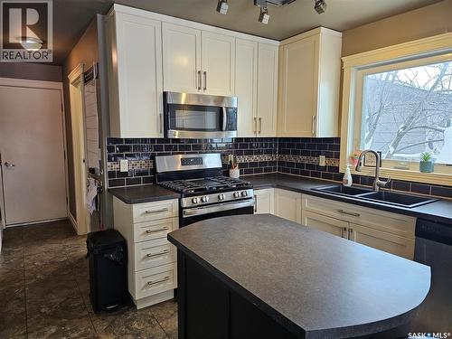 26 Barnes Crescent, Humboldt, SK - Indoor Photo Showing Kitchen With Double Sink