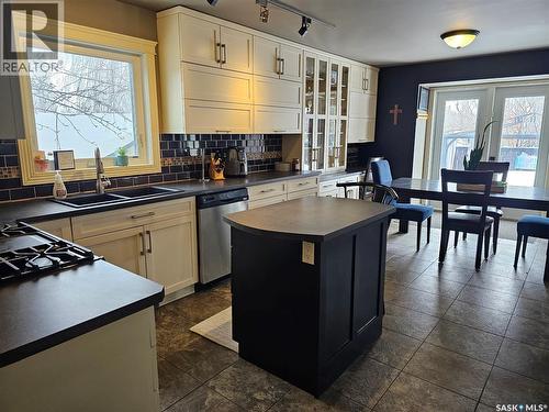 26 Barnes Crescent, Humboldt, SK - Indoor Photo Showing Kitchen With Double Sink