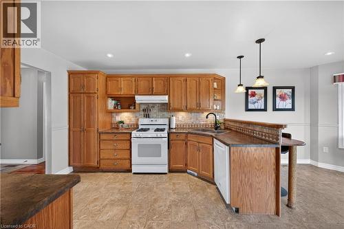35 Highland Boulevard, Caledonia, ON - Indoor Photo Showing Kitchen With Double Sink