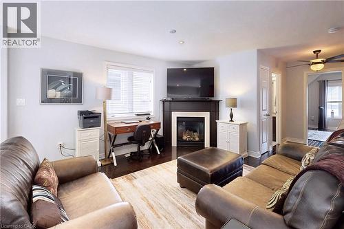 4176 Saunders Crescent, Burlington, ON - Indoor Photo Showing Living Room With Fireplace