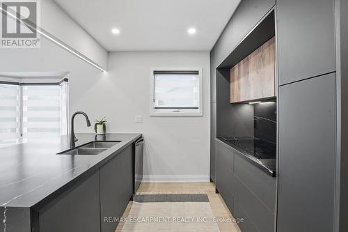 108 Greenshire Drive, Hamilton, ON - Indoor Photo Showing Kitchen With Double Sink