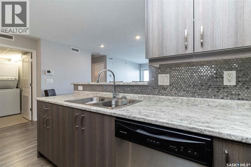 4311 108 Willis Crescent, Saskatoon, SK - Indoor Photo Showing Kitchen With Double Sink With Upgraded Kitchen