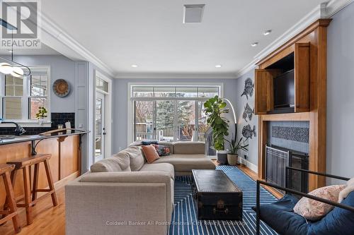 56 Wellington Street S, Goderich (Goderich (Town)), ON - Indoor Photo Showing Living Room With Fireplace