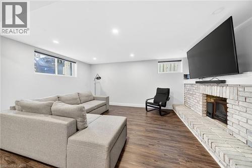 33 Glen Vista Drive, Hamilton, ON - Indoor With Fireplace