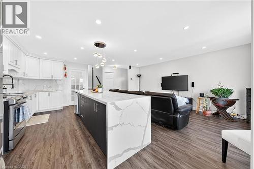 33 Glen Vista Drive, Hamilton, ON - Indoor Photo Showing Kitchen With Upgraded Kitchen