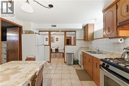 45 Cromwell Crescent, Hamilton, ON - Indoor Photo Showing Kitchen With Double Sink